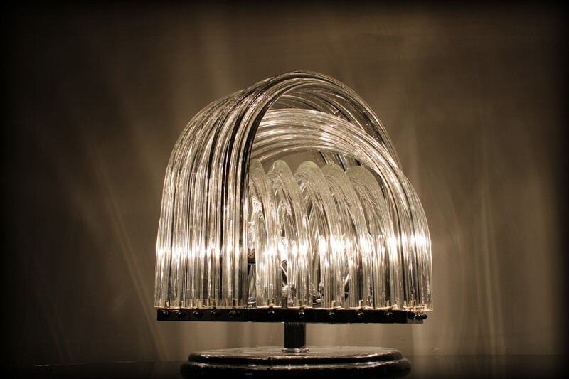 Vintage design plafondlamp Murano kristal door Carlo Nason voor Venini