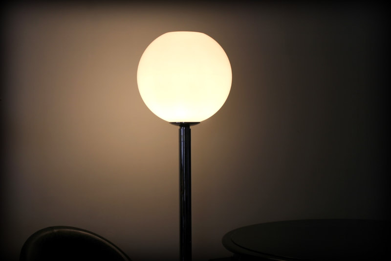 XXL Italiaanse vintage design vloerlamp 'Luna'