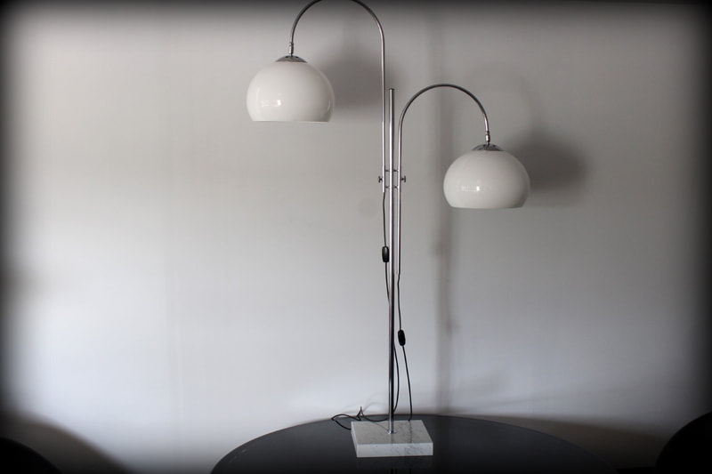 XL Italiaanse vintage design dubbele booglamp