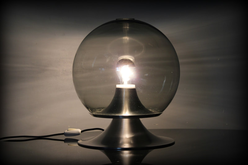 Grote vintage design tafellamp Raak 'Droomeiland'
