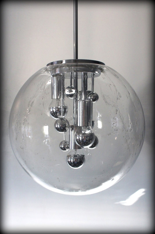 Vintage XL design hanglamp Leuchten chroom - Vintage