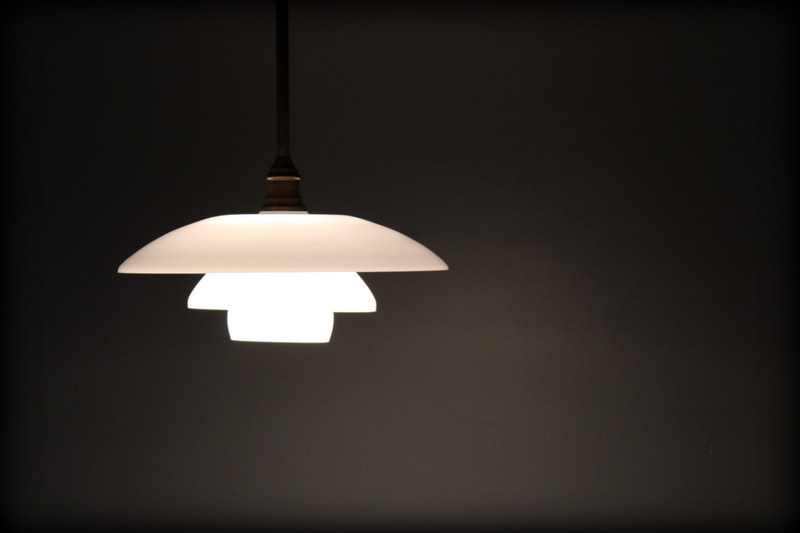 Vintage design hanglamp Aldo Bernardi Poul Henningsen 4/3